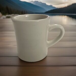 M Ware MCM Diner Coffee Mug Cup Heavy Ear Handle Vintage Dad Mel's Happy Days